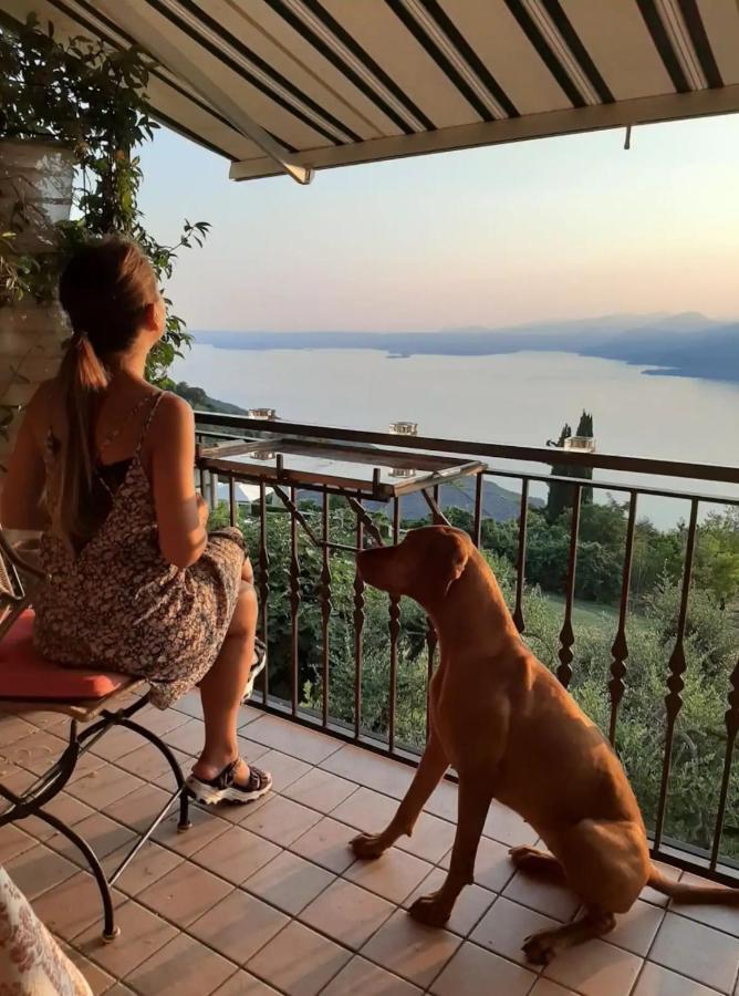 B&B Da Paolo Con Vista Lago Di Garda San Zeno di Montagna Eksteriør billede